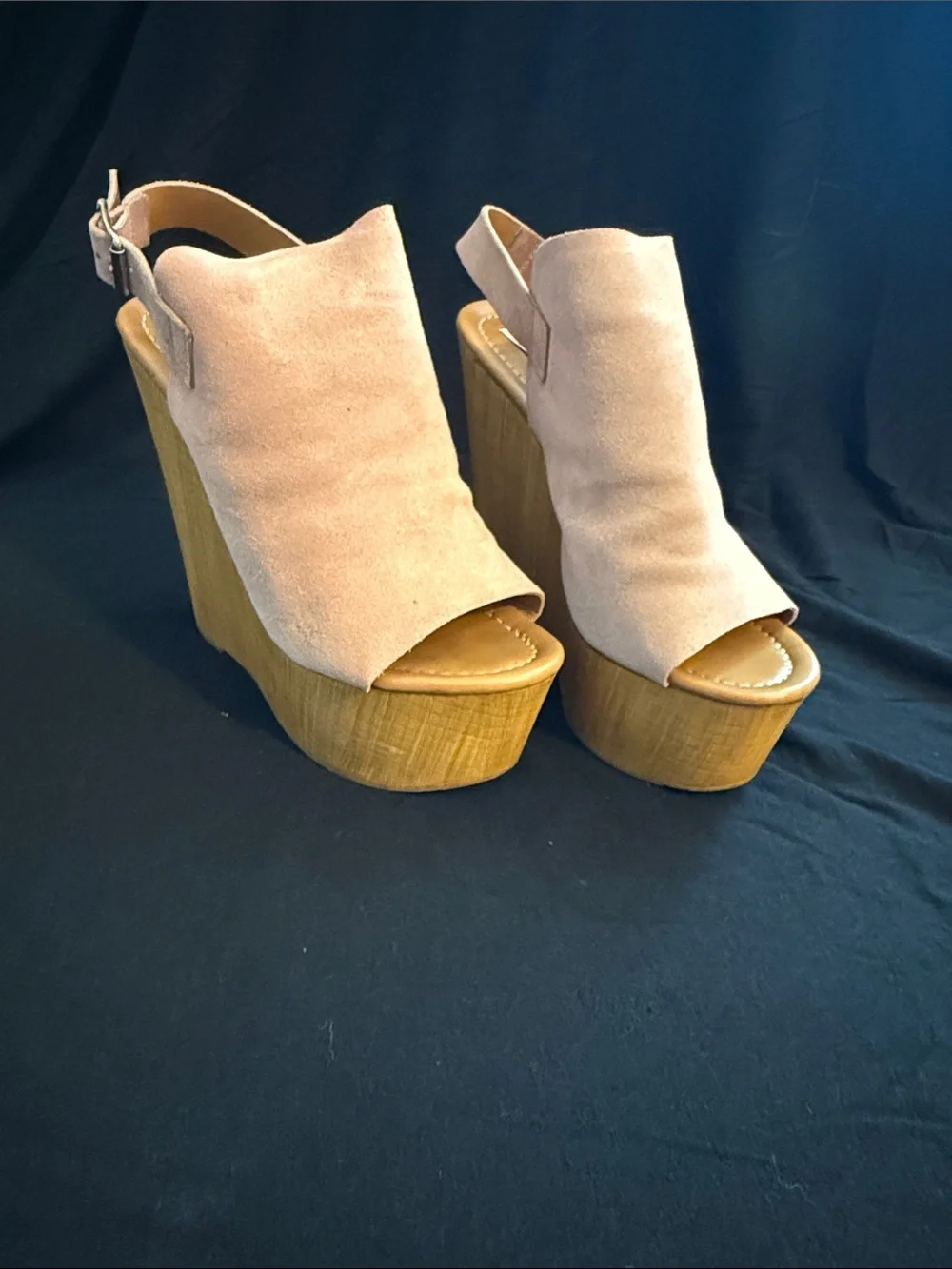Steve Madden Brande y Pink Side Wedges